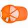 Бейсболка CANOPY, оранжевая с белым кантом