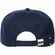 Бейсболка CANOPY, темно-синяя с белым кантом