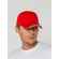 Бейсболка CANOPY, красная с белым кантом