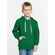 Толстовка с капюшоном детская KIRENGA KIDS, зеленая, 10 лет