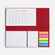 Календарь настольный GRADE, красный