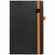 Ежедневник TON BLACK, недатированный, черный с оранжевым