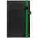 Ежедневник TON BLACK, недатированный, черный с зеленым