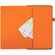 Ежедневник TON, недатированный, черный с оранжевым