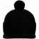 Вязаная шапка с козырьком PEAKY, черная