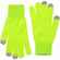 Перчатки сенсорные URBAN FLOW, салатовые неон, размер L/XL