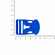 Застежка-пряжка односторонняя TRIDEN, синий