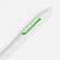 Ручка шариковая DOMINANTA, белая с зеленым