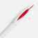 Ручка шариковая NAVE, белая с красным