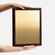 Плакетка PLAQUE XL, венге с золотистой пластиной