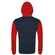 Толстовка на молнии SILVER 280 темно-синяя с красным, размер XS