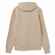 Толстовка с капюшоном унисекс HOODIE, бежевая, размер XS