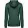 Толстовка с капюшоном женская HOODIE, темно-зеленый меланж, размер XS