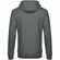 Толстовка с капюшоном унисекс KING, темно-серый меланж, размер S