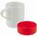 Кружка с силиконовой подставкой PROTEGE, красная