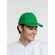Бейсболка CLASSIC, ярко-зеленая с белым кантом