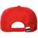 Бейсболка CANOPY, красная с белым кантом