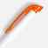 Ручка шариковая FAVORITE, белая с оранжевым