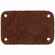 Лейбл кожаный BETA, S, коричневый