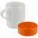Кружка с силиконовой подставкой PROTEGE, оранжевая