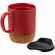 Кружка с пробковой подставкой CORKY WALK, красная