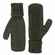 Варежки NORDKYN, зеленые (оливковые), размер S/M