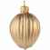 Елочная игрушка «Грецкий орех», матовое золото