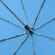 Зонт складной AOC, голубой