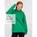 Худи оверсайз унисекс TOLLA, зеленое, размер XS/S