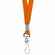 Лента с карабином COLORPLAN, оранжевая
