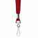 Лента с карабином COLORPLAN, красная