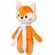 Мягкая игрушка BEASTIE TOYS, лисенок с белым шарфом