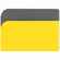 Чехол для карточек DUAL, желтый