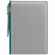 Ежедневник SPAIN SHALL на заказ, недатированный, серый с бирюзовым