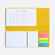 Календарь настольный GRADE, желтый
