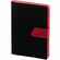 Ежедневник BOOM, недатированный, черный с красным