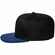 Бейсболка FORESIDE с прямым козырьком, черная с синим