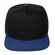 Бейсболка FORESIDE с прямым козырьком, черная с синим