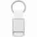 Брелок STROPP с тканевой вставкой, белый