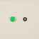 Кнопка CLAVIS, M, зеленый неон