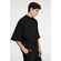 Футболка оверсайз унисекс T9, черная, размер XS/S