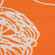 Плед CITRION, оранжево-белый