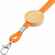 Шнурок для бейджа TUBE WOOD, оранжевый