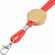 Шнурок для бейджа TUBE WOOD, красный