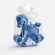 Свеча фигурная «Лошадка-качалка», синяя