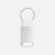 Брелок INLET с тканевой вставкой, белый