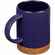 Кружка с пробковой подставкой CORKY, синяя