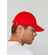 Бейсболка CANOPY, красная с белым кантом