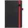 Ежедневник TON BLACK, недатированный, черный с красным