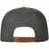 Бейсболка FORESIDE с прямым козырьком, серая с коричневым